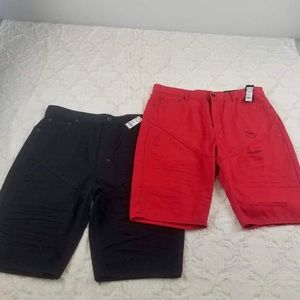 Akoo Shorts Bundle Black/Red SZ 38•NWT